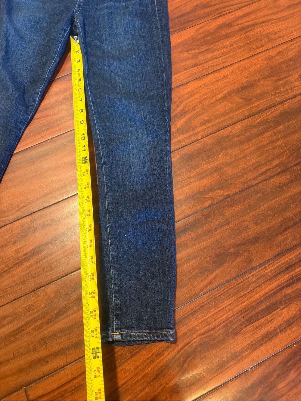 Agolde Indigo Slim High-Rise Skinny Jeans - Picture 6 of 10
